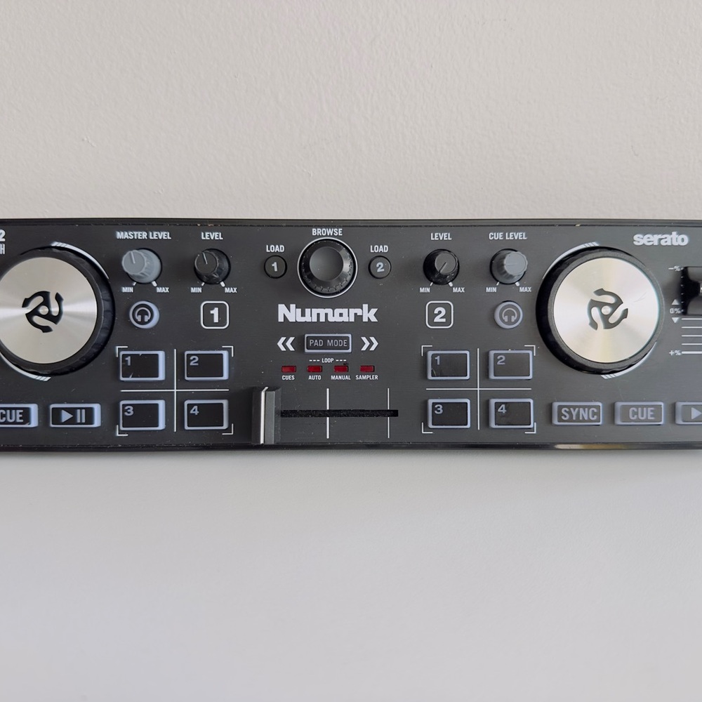 Numark DJ Controller Top Panel in Black